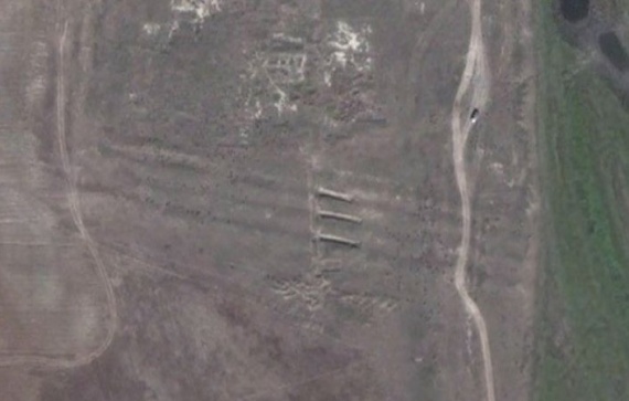 Снимок раскопок со спутника